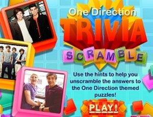 Word Scramble: One Direction Puzzle