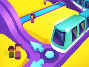 Train Taxi 3D Online Arcade Game