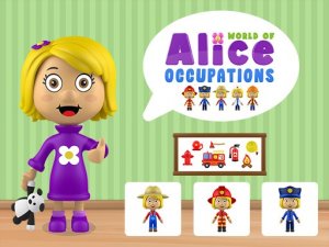 World of Alice Occupations - Kids Educational Game Puzzle Game