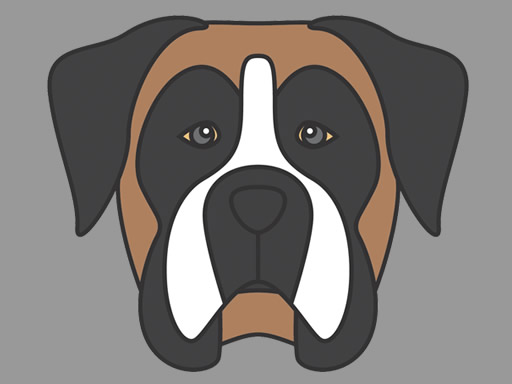 Doggy Face Coloring Online Game Kids Activity