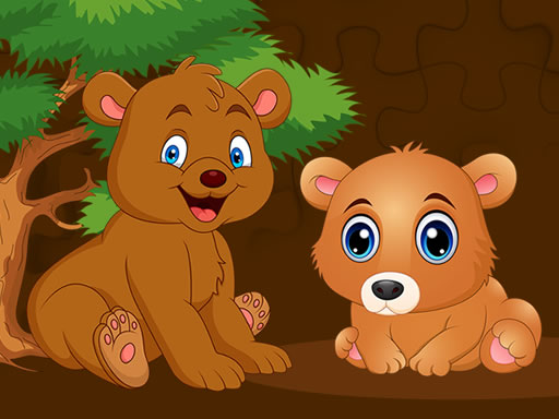 Baby Bear Jigsaw Puzzle Game - Kids Puzzle Game
