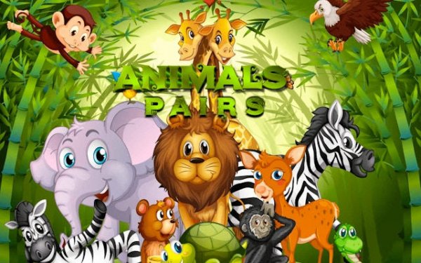 Animals Pairs Match 3 Puzzle Game