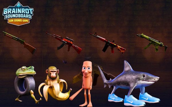 Brainrot Soundboard: firearm Sounds & Spooky Animations Game
