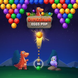 Dinosaur Eggs Pop Online Puzzle Game - Bubble Shooter